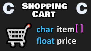 Let's code a shopping cart program with C programming 🛒