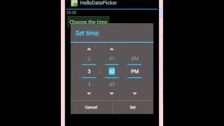 Android - Hello Time Picker