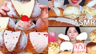 satisfying maritozzi (italian sweet cream buns), cream bread mukbang