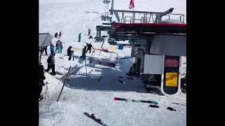 Ski lift crash. Shock! (Georgia, Gudauri, 2018). Жесть. 18+