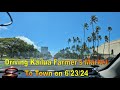 [4K] Driving Kailua Farmer's Market To Downtown via Pali Highway in Honolulu, Oahu, Hawaii