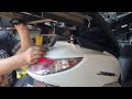 honda scr100 motorcycle engine spark plug and air filter change