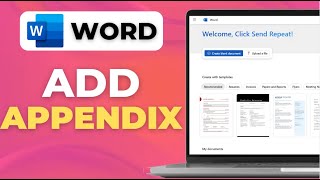 How To Add Appendix To Word Document Tutorial