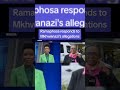 President Cyril Ramaphosa response to General Nhlanhla Mkhwanazi allegations of politics