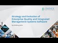 Strategy and Evolution of Enterprise Quality and Integrated Management Systems Software