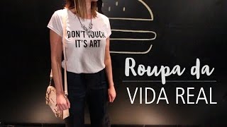 Roupa da vida real: roupas que usei para jantar fora