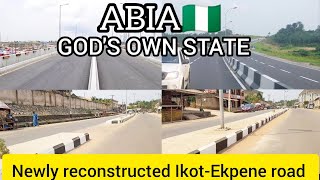 DRIVE THROUGH UMUAHIA,NEWLY REPAIRED IKOT EKPENE ROAD#abiastate#akwaibom#nigeria#viralvideo#roadwork