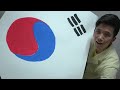 태극기 제대로 그려서 창문에 게양하기 허팝 how to draw korean flag taegeukgi