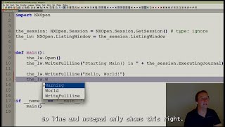 Community Conversations: Getting started with NXOpen in Python
