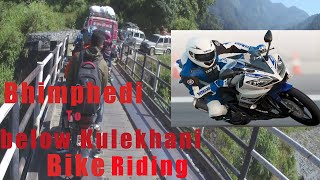 Bhimphedi to Chisapanigadhi Deurali and below the Kulekhani  bike riding video