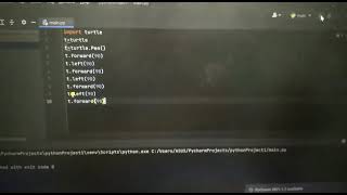 How to draw in pycharm using turtle module