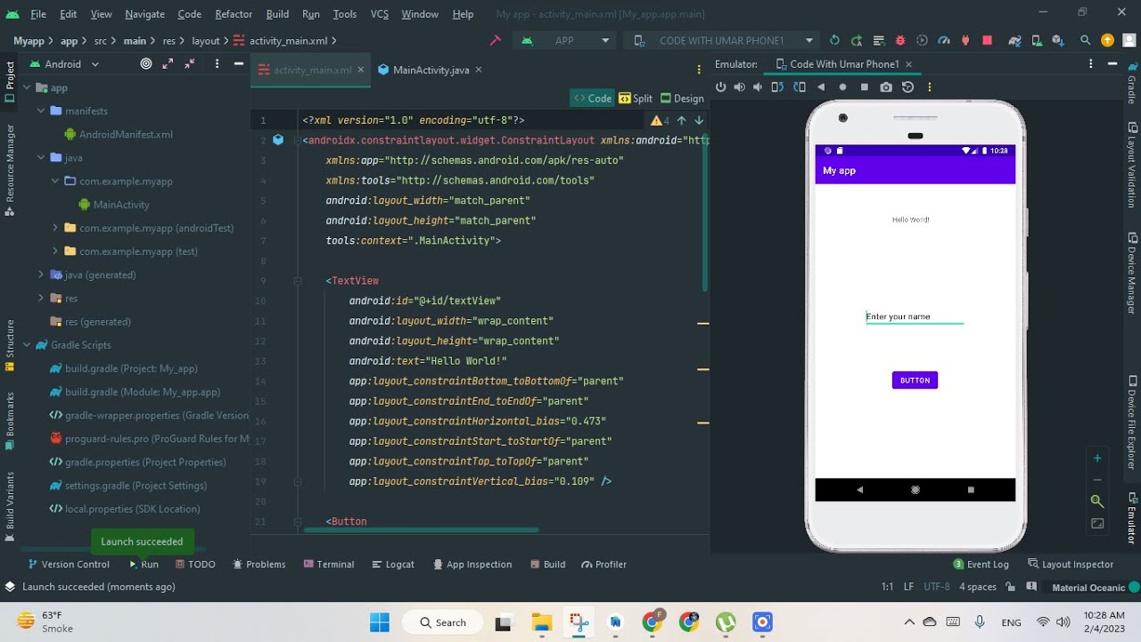 Creating Your First Android App With Android Studio Android