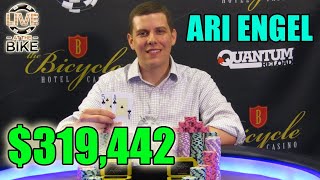 Ari Engel WINS BIG! $319K in Bicycle Casino Mega Millions Tournament! - ♠ Live at the Bike!