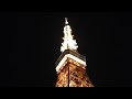 夜の東京タワーを見上げてみた　seen looking up at the tokyo tower at night