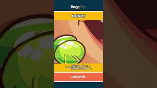 🇬🇧🇯🇵 never - 一度もない : vocabulary builder : learn English : 英語を学ぼう