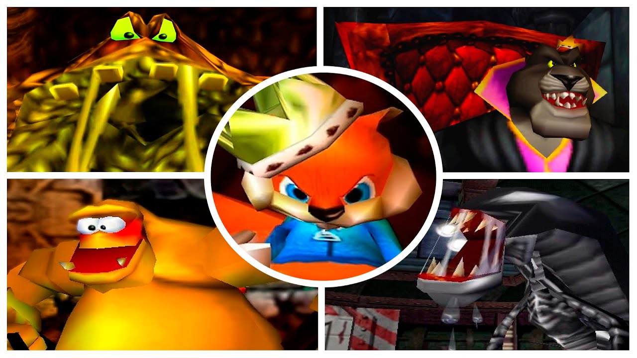 Conker's Bad Fur Day - ALL BOSSES + Ending (Full HD, 60fps) - YouTube