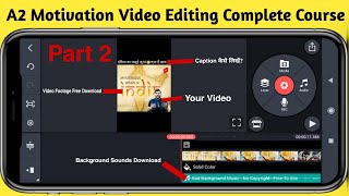 A2 Motivation Video Editing Complete Course | A2 Movitation Jaisa Video Kaise Banaye | A2 Motivation