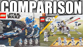 LEGO Star Wars 501st Battle Pack COMPARISON! (75280 vs 75345 | 2020 vs 2023)