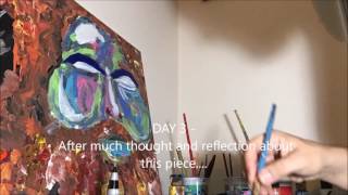 the OCD Artist Process -  Action Bronson Painting - how to paint