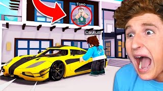 I Stole My Little Brothers SUPERCAR In ROBLOX.. (LOL)