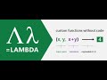 Lambda Functions in Microsoft Excel Tutorial