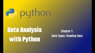 Chapter 1: Data Types/Reading Data