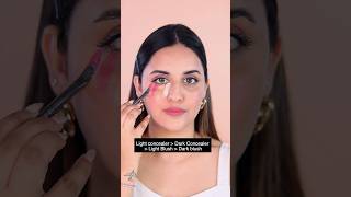 Viral Ombre Undereye Hack for Beginners #makeup #hack #viralhacks #concealer