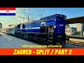 Cab ride Zagreb - Split Part 2 to Gračac (Croatian Railways, Croatia) train drivers' view 4K