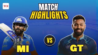 GT vs MI 2023 Highlights: Gujarat Titans thrash Mumbai Indians by 55 runs | IPL 2023 Highlights