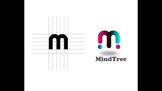 Grid line M  Alphabet logo Design Tutorial | Adobe Illustrator | M logo