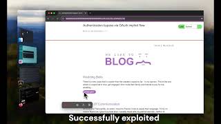 Performs authentication bypass via OAuth implicit flow