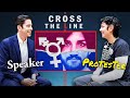 Conservative Vs TRANS Activist | Cross The Line