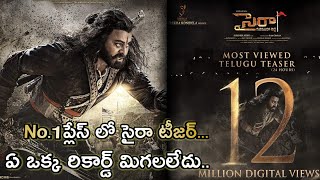 Sye Raa Narasimhareddy Teaser Creates All Time record  Sensational Records | Chiranjeevi | Ramcharan