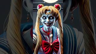 Horror version of the Sailor Moon characters #scary