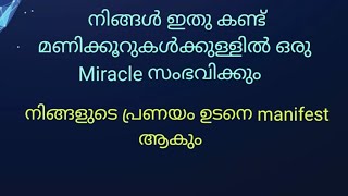 ഇതു കണ്ടു മണിക്കൂറുകൾക്കുള്ളിൽ നിങ്ങളുടെ പ്രണയത്തിൽ Miracle സംഭവിക്കും #malayalam-tarot #tarot