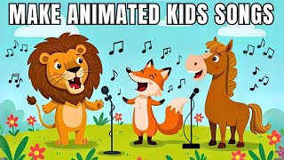 Create FUN AI Generated Viral KIDS Song Videos in Minutes