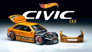 Honda Civic Type R EK9 Custom Hot Wheels