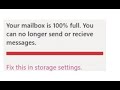 How To Fix The Outlook Mailbox Is 100% Full Error