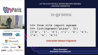 PyParis 2018 - Let the AI Do the Talk: Adventures with Natural Language Generation