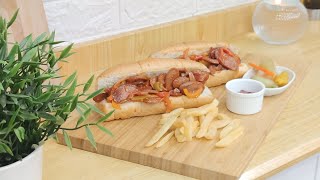 سنداوتش بيكيني هوت دوج بطعم روعة 🌭 |Bikini hot dog sandwich with great taste