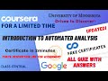 Introduction to Automated Analysis,(week-1-4) All Quiz Answers.#course #sap #mr #quiz #coursera