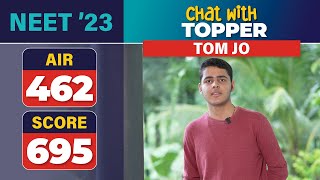 Tom Jo | AIR 462 | Score 695 | Chat with topper | NEET 2023 Result #resultsmatter #neettoppers