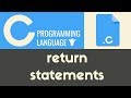 Return Statement | C | Tutorial 17