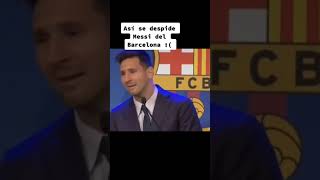Así se despide #Messi del #Barcelona en Conferencia de Prensa #neymar #psg