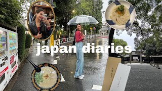 japan vlog🗼thrifting in tokyo, 7/11 haul, meiji shrine, lots of food