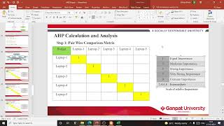 Multi Criteria Decision Making using  R.I.I. and Analytic Hierarchy Process (AHP)