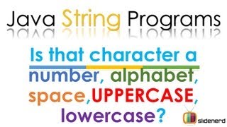 100 Java Character class |