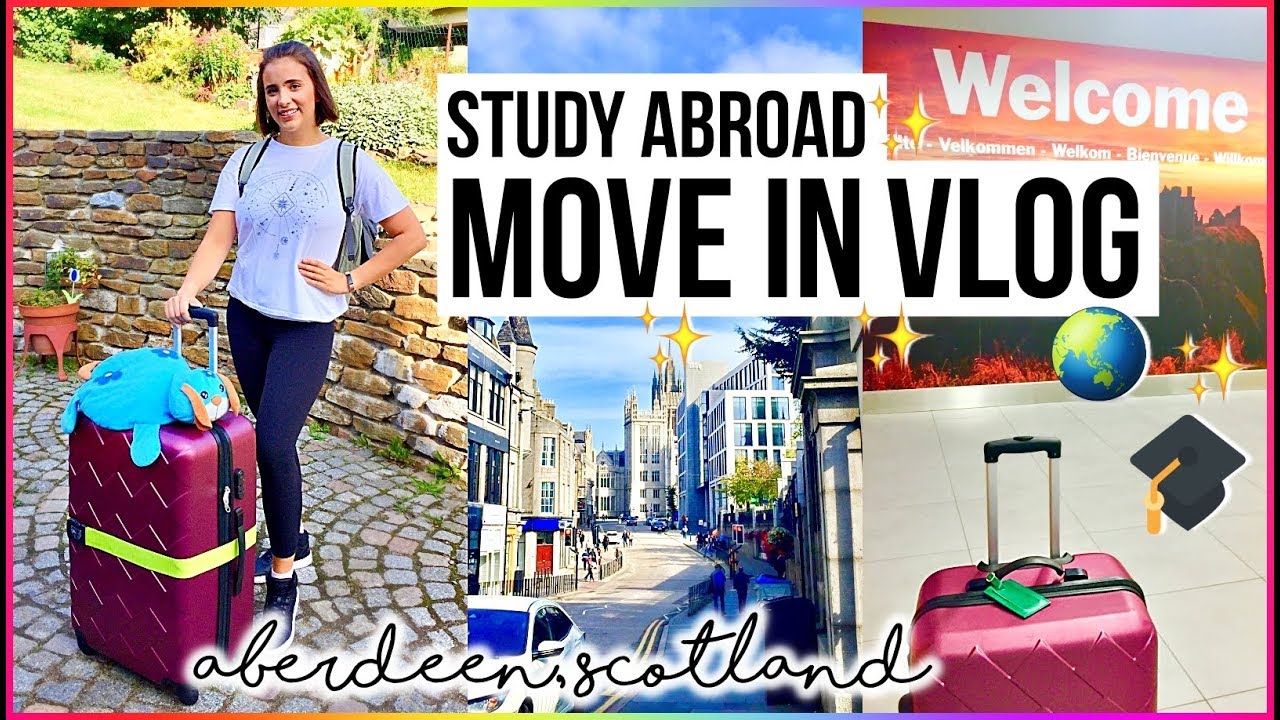 STUDY ABROAD MOVE IN VLOG ️Apartment Tour, Grocery Haul, Flying ...