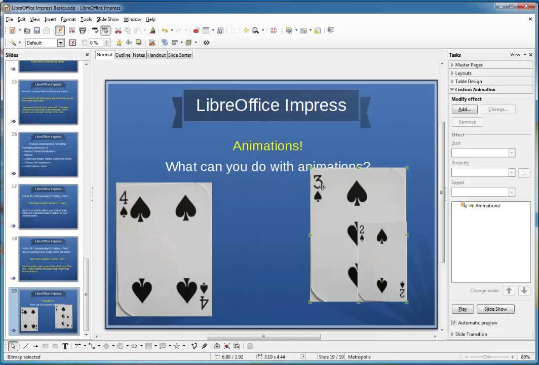 Libreoffice Impress Animations Youtube