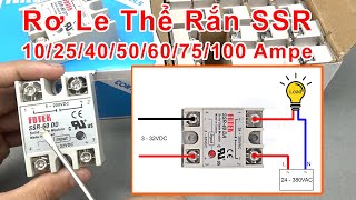 #157: Fotek Rơ Le Thể Rắn SSR Công Suất Cao, 10~100 Ampe, Dễ Sử Dụng